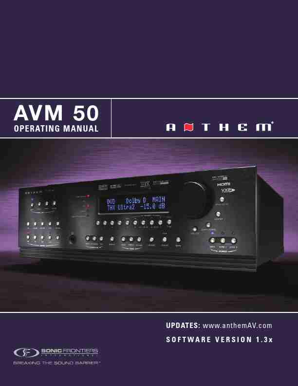 Anthem Audio Stereo Receiver AVM 50-page_pdf